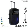 15 Inches Active PA Outdoor Speaker with Blue LED Light